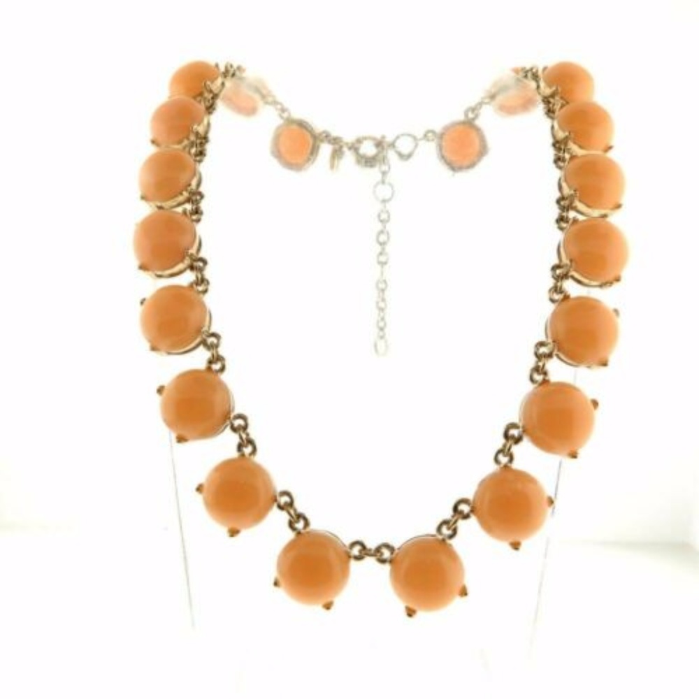 J.CREW EUC BUBBLE STATEMENT NECKLACE - PEACH